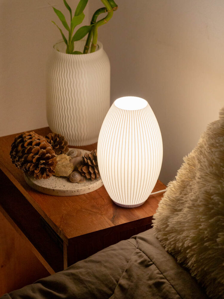 Velador Vaasa Blanco 20 Cm