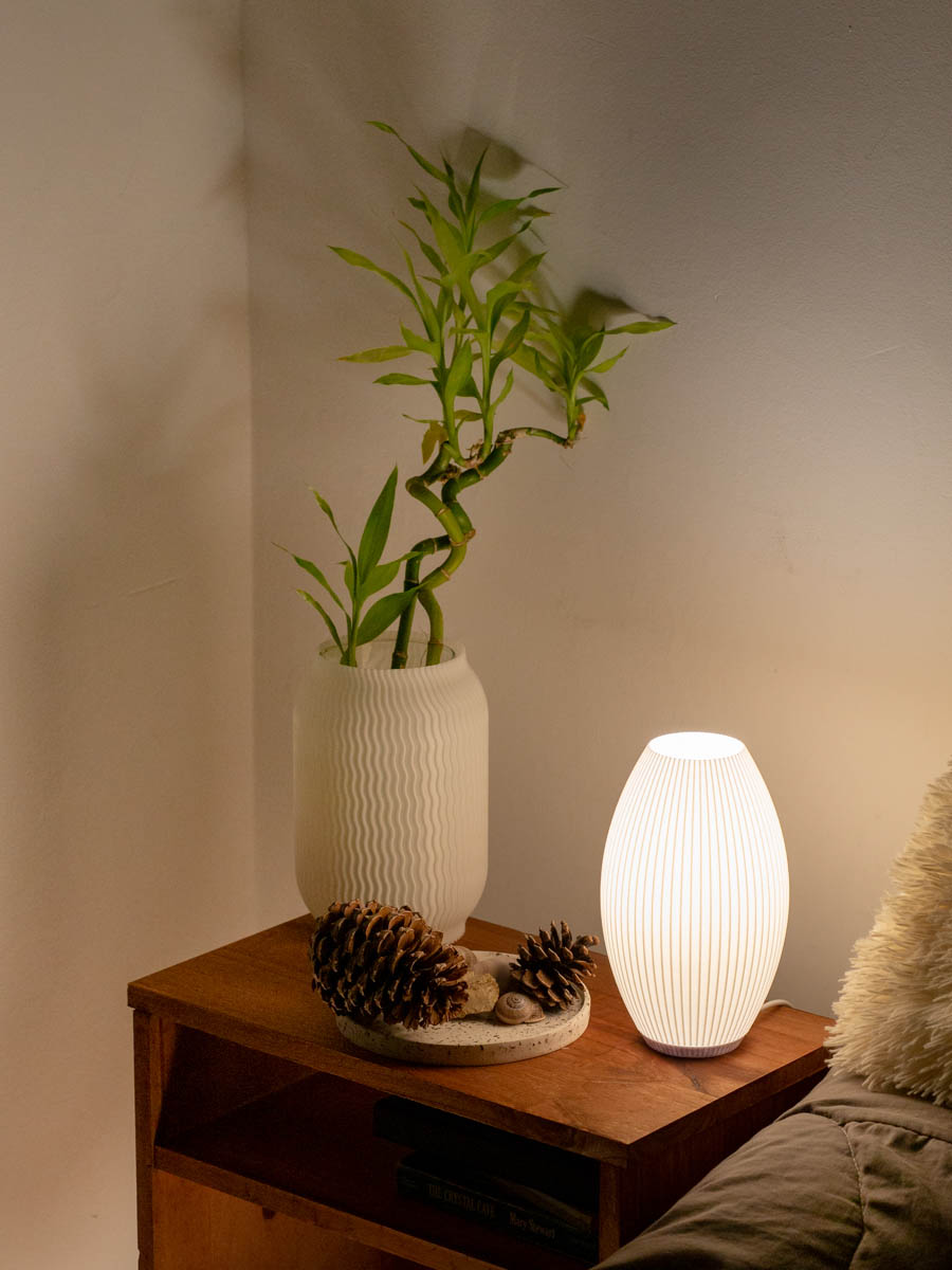 Velador Vaasa Blanco 20 Cm - Imagen 4