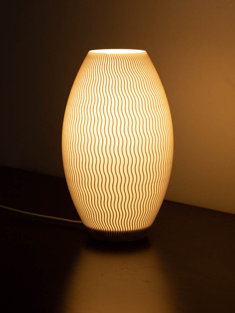 Velador Hamburg Blanco 20 Cm