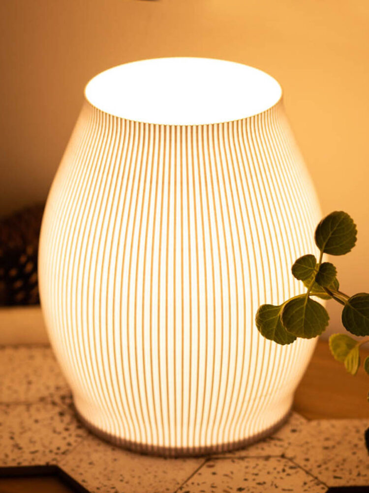 Velador Copenhague Lineal Blanco 24 Cm