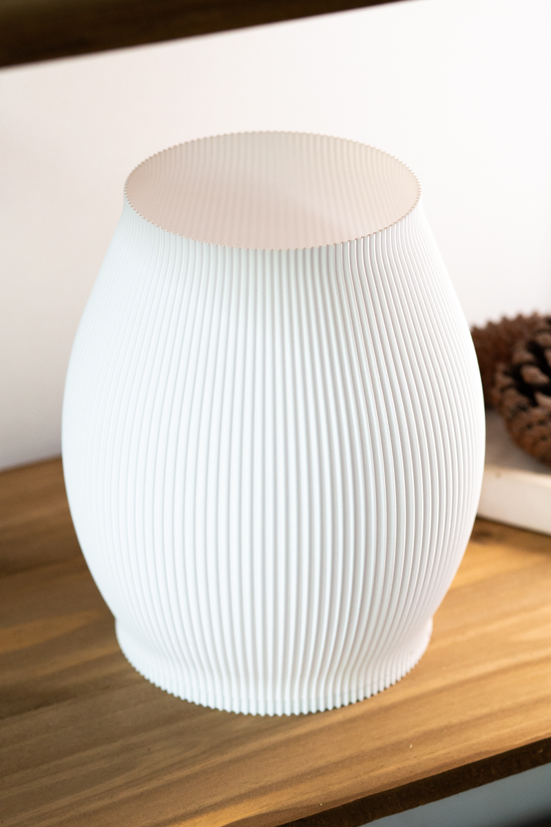 Velador Copenhague Lineal Blanco 24 Cm - Imagen 4