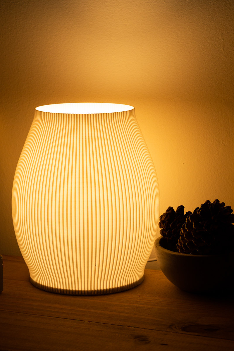 Velador Copenhague Lineal Blanco 24 Cm - Imagen 6