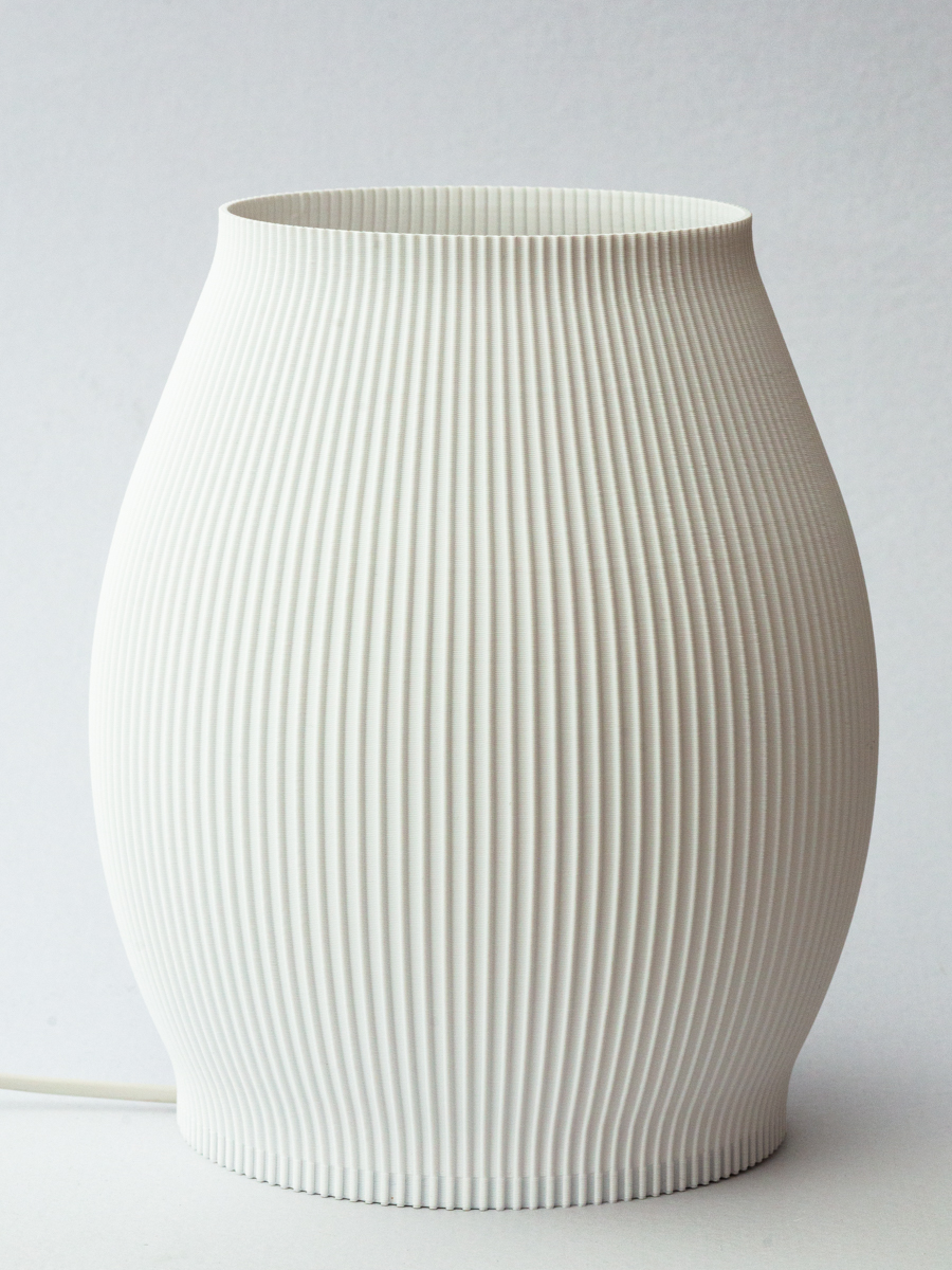 Velador Copenhague Lineal Blanco 24 Cm - Imagen 1