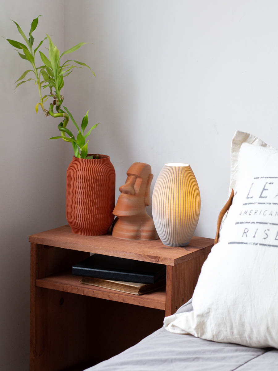 Velador Vaasa Cemento 20 Cm - Imagen 3