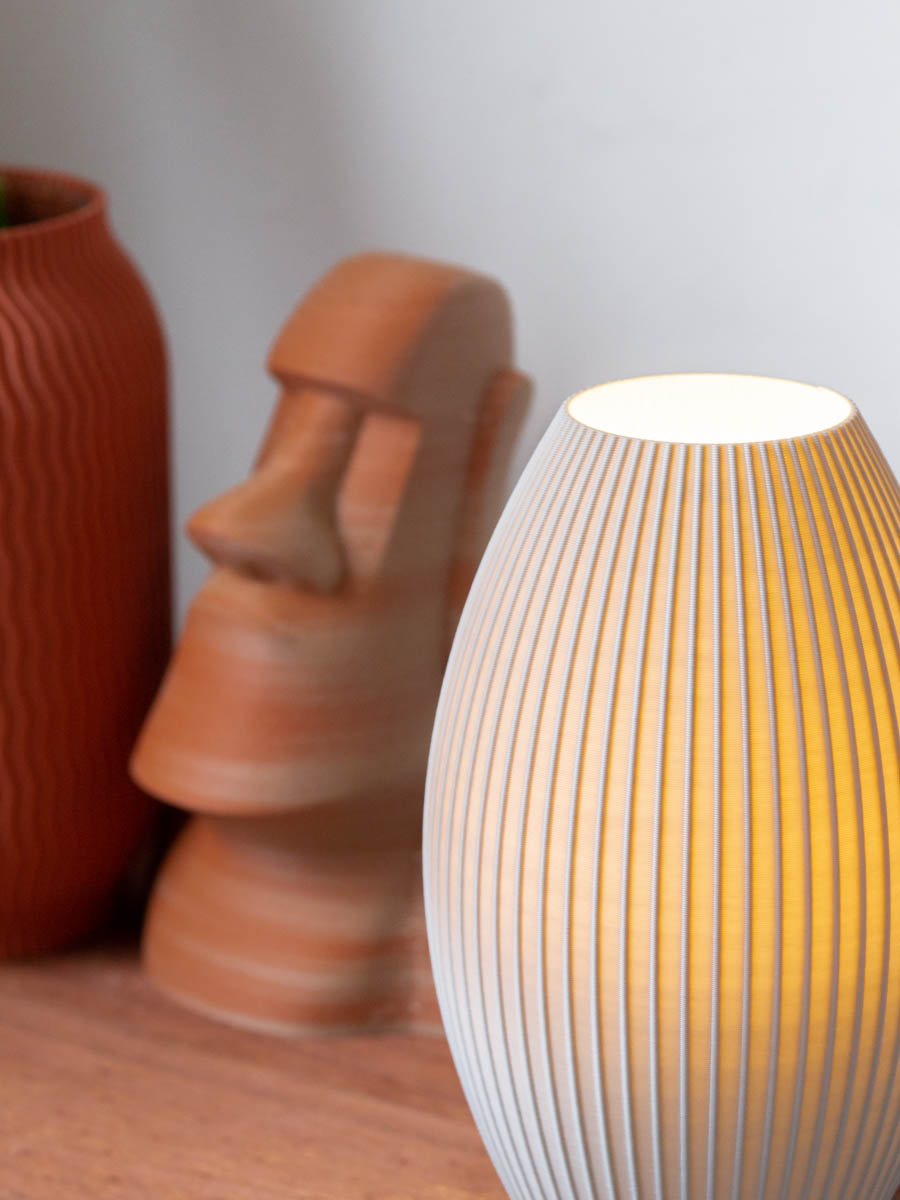 Velador Vaasa Cemento 20 Cm - Imagen 2