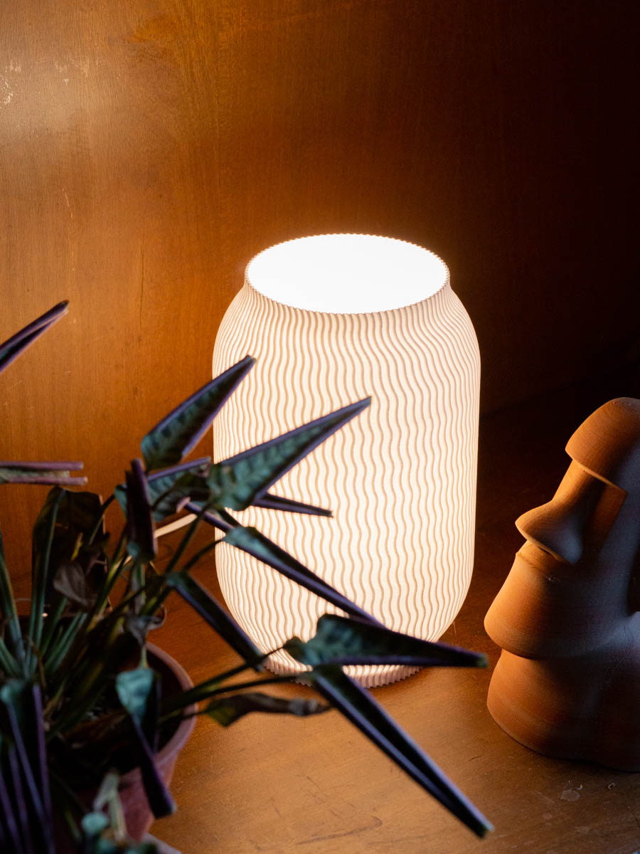 Velador Luft Ondas Blanco XL - Imagen 6