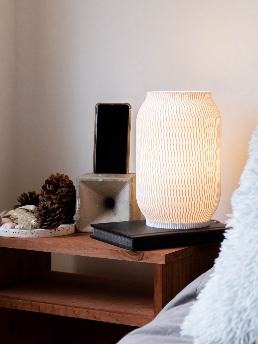 Velador Luft Ondas Blanco XL - Imagen 3