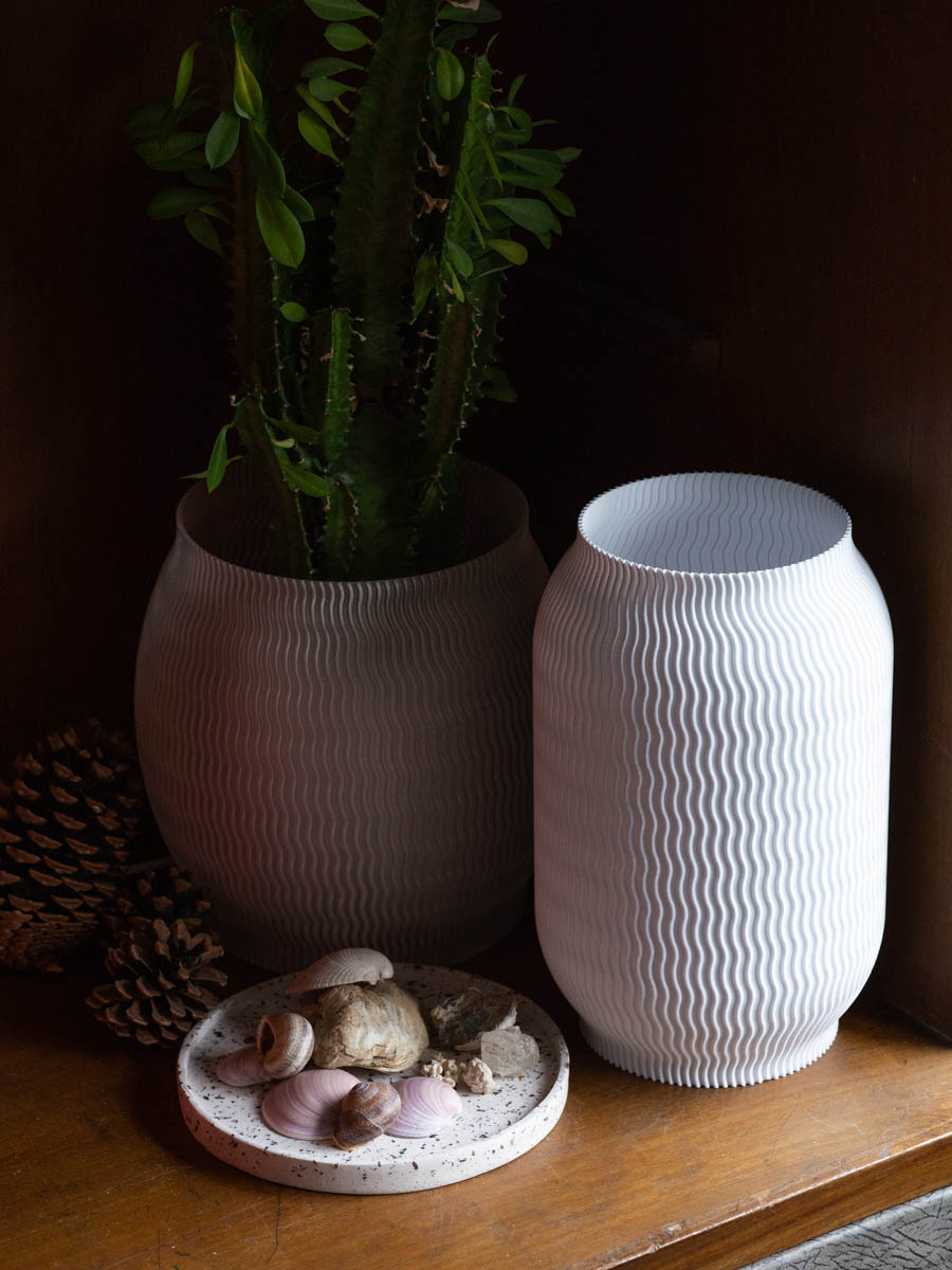 Velador Luft Ondas Blanco XL - Imagen 4