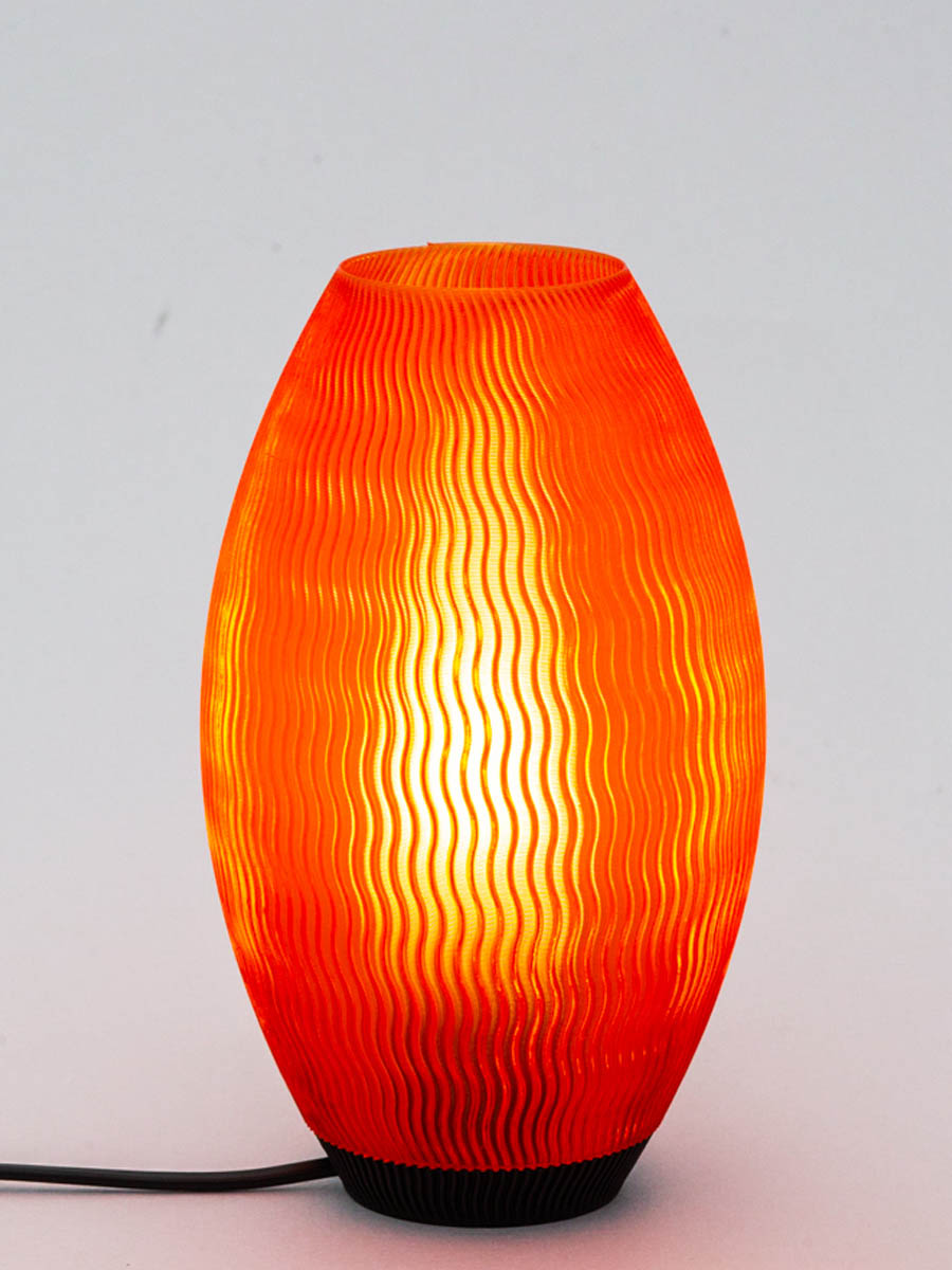 Velador Hamburg Rojo Cristal 20 Cm - Imagen 4