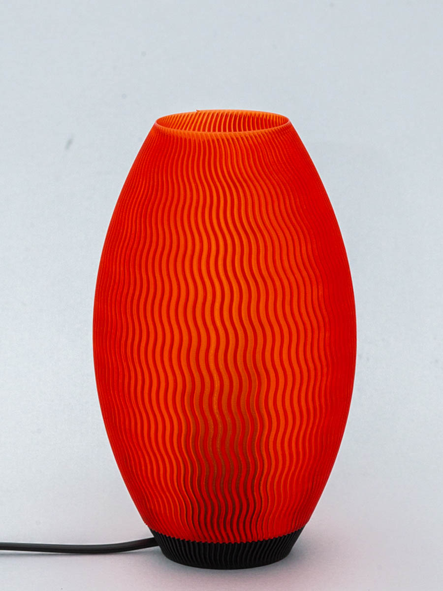 Velador Hamburg Rojo Cristal 20 Cm - Imagen 3