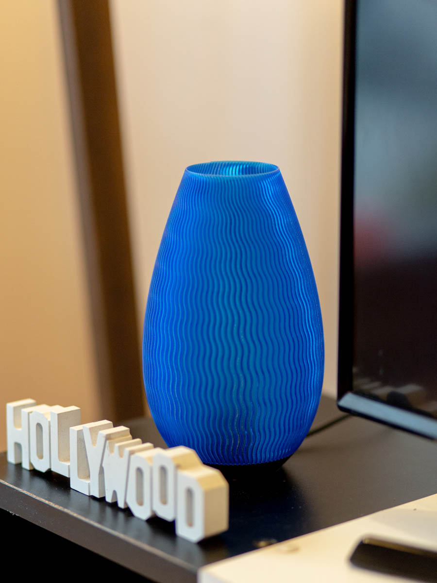 Velador Fjell Azul Cristal 20 Cm - Imagen 2