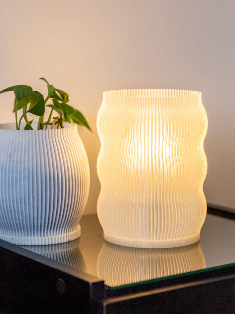 Velador Odense Lineal Cristal 20 cm