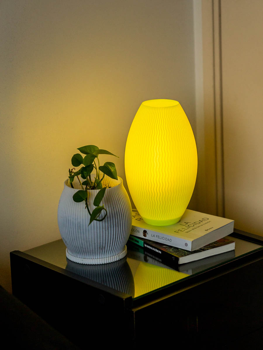 Velador Hamburg Fluo 20 Cm - Imagen 2